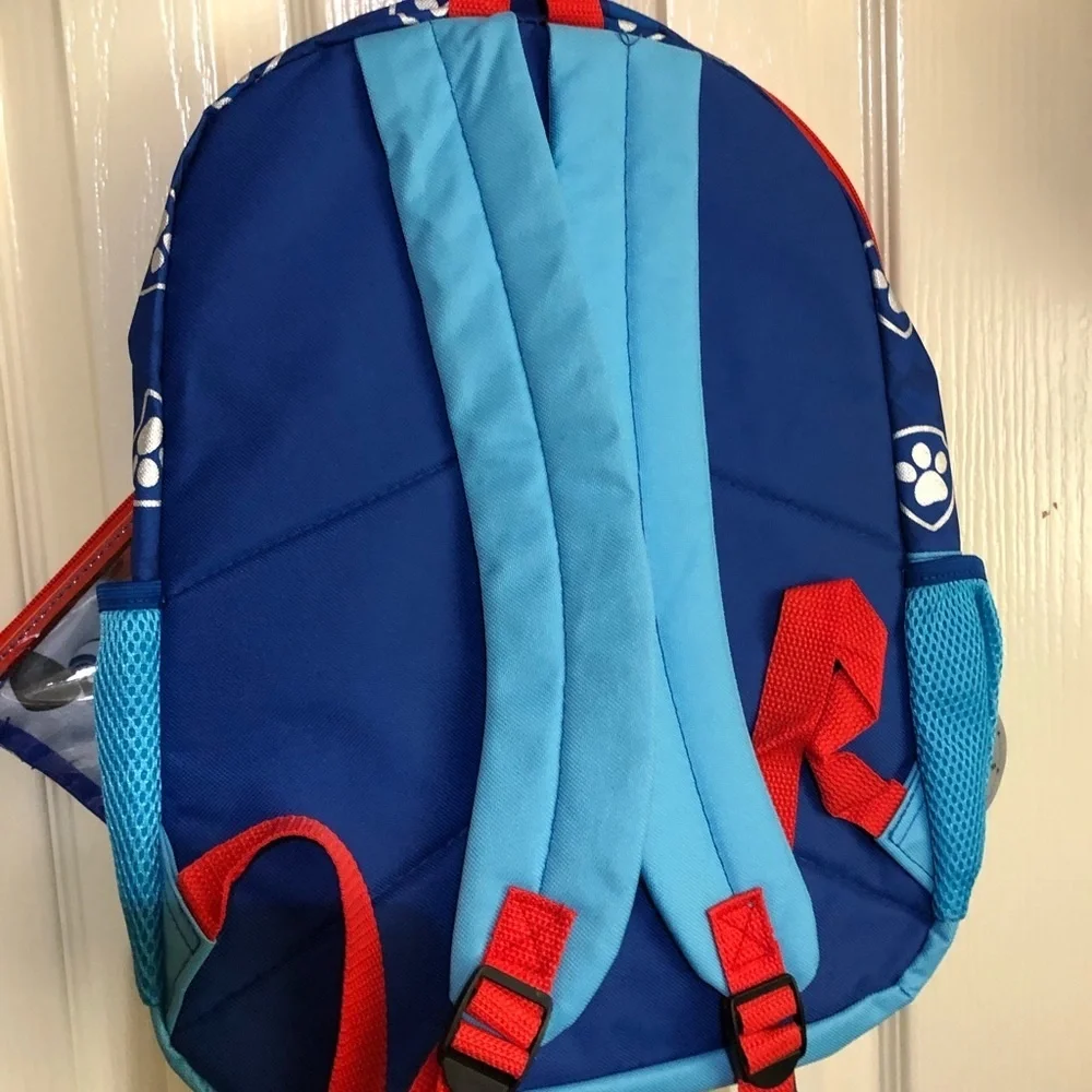 Paw Patrol 5pc back‎ to school backpack lunch snack keychain & snack bags new
